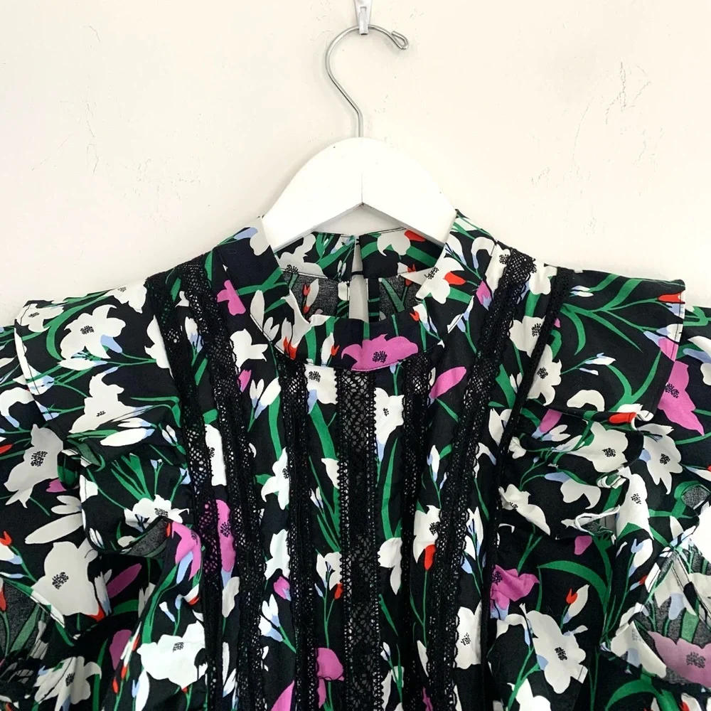 VERONICA BEARD Ruffle Sol Top - Picture 7 of 13